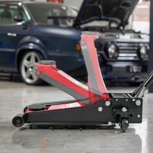 Cric Idraulico Orizzontale a Carrello da 3 Tonnellate a Profilo Basso in Acciaio per Riparazione Auto Elettriche - Product Image 6