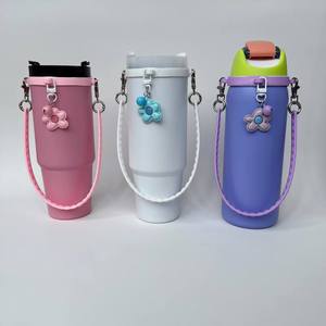 Chai nước xử lý Dây đeo Silicone chai nước sling, 3 lỗ an toàn chai Nước Chủ Ring cho Stanley cup phụ kiện - Product Image 4