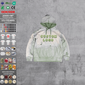 Sweat-shirt à capuche surdimensionné en molleton 100 % coton respirant pour homme, personnalisé et lavé, vente en gros - Product Image 3