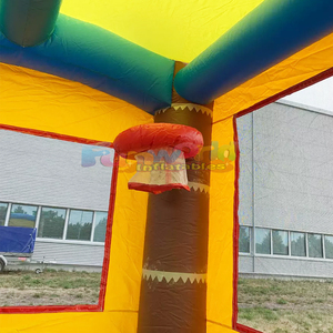 Castillo inflable doble para niños, con tobogán, para uso en interiores o exteriores, se puede usar en seco o con agua, con diseño de delfín. - Product Image 6