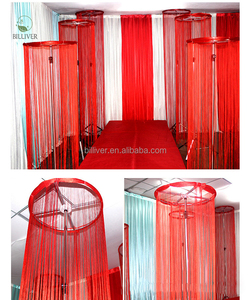 Decorazione del soffitto di nozze sfondo di scena stringa tende pendente per eventi nuziali nappe nappa frangia per <span class=keywords><strong>tenda</strong></span> - Product Image 4