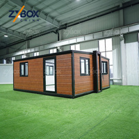 ZYBOX Maison Modulaire Préfabriquée 20ft 40ft Prête à l'Expédition, Villa Conteneur Extensible avec JOMOO pour les Unités USA AU ADU