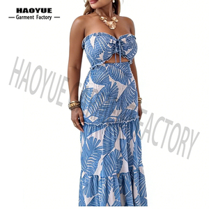 Abito da Spiaggia Maxi Blu di <span class=keywords><strong>King</strong></span> Mcgreen Star, Vestito alla Moda con Stampa Frontale Traspirante ed Ecologico per l'Autunno - Product Image 5