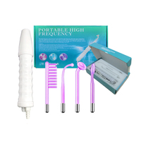 Appareil Facial Portable Haute Fréquence Darsonval Compatible AU/US – Baguette de Thérapie par Ondes pour Soin du Visage, Traitement de l'Acné et de la Peau