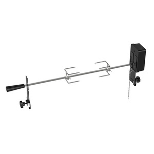 Portable Electric Rotating Stainless Steel BBQ Grill Fork With Automatic Shut Off For Outdoor Grilling - Product Image 1