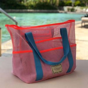 Extra <b>Large</b> Capacity Tote <b>Beach</b> <b>Bags</b> Reusable Mesh <b>Beach</b> <b>Bag</b> for Outdoor Travel Daily Storage - Product Image 5