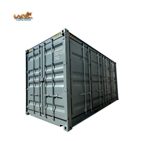 Conteneur maritime High Cube de 20 pieds en acier Corten, avec ouverture latérale complète, porte-documents et étagères personnalisées