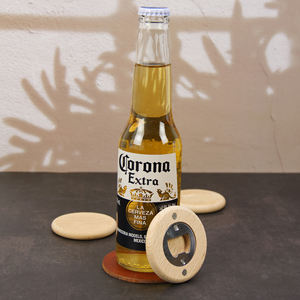 <span class=keywords><strong>Ouvre</strong></span>-<span class=keywords><strong>bouteille</strong></span> de bière en bois de similicuir avec gravure au laser LOGO personnalisé <span class=keywords><strong>Ouvre</strong></span>-<span class=keywords><strong>bouteille</strong></span> rond avec aimant pour réfrigérateur - Product Image 3