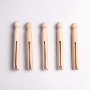 Pinces à linge 100 % biodégradables en <span class=keywords><strong>bois</strong></span> de bouleau, zéro déchet, sans plastique, pour vêtements - Product Image 4
