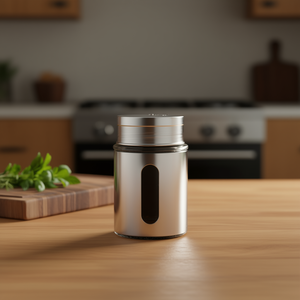 กระปุกใส่เครื่องเทศขนาดใหญ่ Zeller 10.5 ซม. 7 ซม. ทำจากแก้ว ฝาปิดโลหะ สำหรับใช้ในครัว - Product Image 3