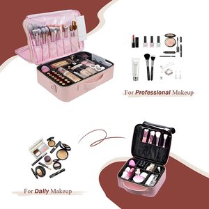 Rose nouvelle grande trousse <span class=keywords><strong>de</strong></span> <span class=keywords><strong>maquillage</strong></span> haute capacité trousse à cosmétiques <span class=keywords><strong>vide</strong></span> voyage <span class=keywords><strong>maquillage</strong></span> organisateur sac <span class=keywords><strong>de</strong></span> rangement <span class=keywords><strong>de</strong></span> <span class=keywords><strong>maquillage</strong></span> - Product Image 4