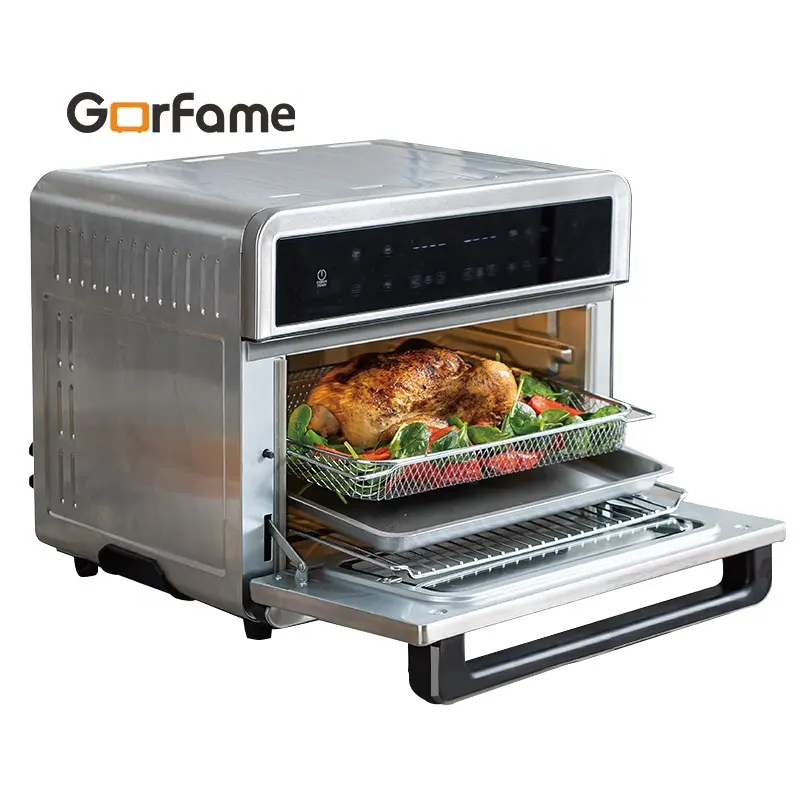25l Xl Digitale Lucht Friteuse 10 Preset Touchscreen Multifunctionele Lucht Friteuse Broodrooster Oven