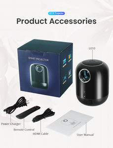 Nouvelle <span class=keywords><strong>sortie</strong></span> : projecteur LED ultra-léger 1080P 4K Ultra HD pour l'extérieur avec batterie intégrée et Android 11 pour les soirées cinéma en camping - Product Image 6