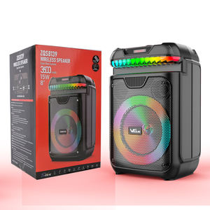 Subwoofer ZQS8139 de 8 pulgadas con luz RGB controlada por voz activa, altavoz inalámbrico para escenario de graves, fiesta, Karaoke, <span class=keywords><strong>DJ</strong></span>, ZQS8139 - Product Image 1