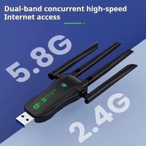 4 ăng ten 1200Mbps Wifi USB <span class=keywords><strong>Adapter</strong></span> Dual Band 2.4G + 5.8GHz Card mạng USB3.0 tốc độ cao không dây Card Receiver PC/máy tính xách tay - Product Image 3