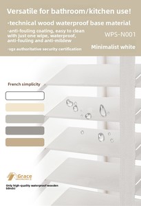 Persianas de PVC Impermeables con Diseño de Madera, Estilo Europeo para Baños, Eléctricas, Inteligentes, Resistentes al Fuego, de Alta Luminosidad - Product Image 6