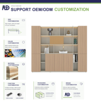 Armoire de bureau pliable en contreplaqué avec montage facile, design moderne et durable pour les espaces de travail commerciaux et les villas