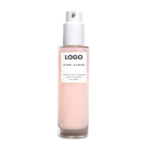 Private Label Natuurlijke Roze Cloud Rose Water Romige Jelly Gezichtsreiniger