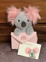 Peluche Koala en forme d'enveloppe pour la Saint-Valentin de Jelly Cat, rembourrée de coton PP, super douce au toucher, jouet pour garçon, cadeau de Noël