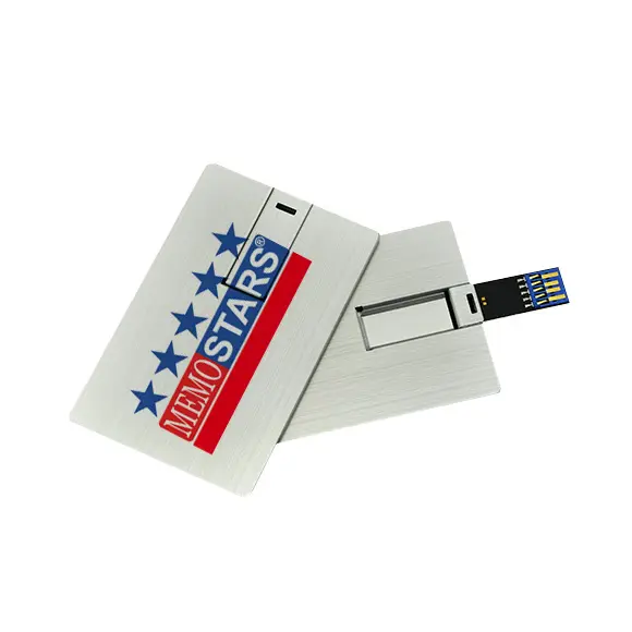 USB 3.0 METAL promotionnel CARTE DE CRÉDIT EN FORME DE FLASH PEN DRIVE pour promotions cadeaux cadeaux Publicité