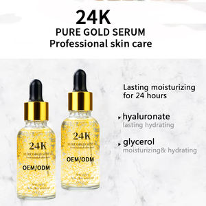 เซรั่มบำรุงผิวหน้าสูตรเฉพาะ OEM ผส<span class=keywords><strong>ม</strong></span>ทองคำ 24K ไฮยาลูรอนิค แอซิด ไนอะซินาไมด์ สำหรับ<span class=keywords><strong>ผิว</strong></span><span class=keywords><strong>แพ้</strong></span><span class=keywords><strong>ง่าย</strong></span> ช่วยลดเลือนริ้วร<span class=keywords><strong>อย</strong></span> ฟื้นฟู<span class=keywords><strong>ผิว</strong></span>กระจ่างใส ชุ่มชื้น - Product Image 3