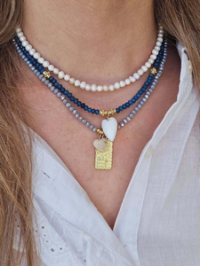 قلادة خرز ملونة عالية الجودة مع قلادة حمراء، قلادة خرز أنيقة، مجوهرات شتوية للسيدات، مضادة للحساسية وغير قابلة للصدأ - Product Image 4