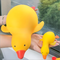 Nouvelle Tendance : Balle de Jouet Géante Anti-Stress en Forme de Canard pour Enfants, à Rebond Lent, Créative, à Presser, en Pâte à Modeler