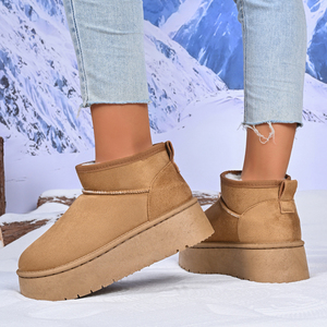 <span class=keywords><strong>Botas</strong></span> de Nieve <span class=keywords><strong>para</strong></span> <span class=keywords><strong>Mujer</strong></span>, con Punta Redonda, Estilo Casual de Invierno, Cálidas, Cómodas, con Plataforma Gruesa y Antideslizantes - Product Image 2