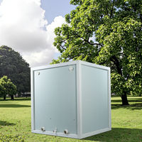 Offre Spéciale – Toilettes et Lavabo Portables Modernes Écologiques et Durables en Panneaux Sandwich, Double Cabine, Préfabriquées pour Appartement et Extérieur