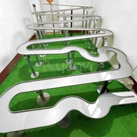 Plateau en marbre course compétition bataille jeu de balle piste de billard personnalisée flipper piste de marbre course pour adultes