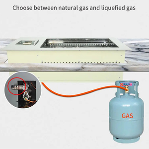 Kore restoran LPG gazlı MANGAL ızgara gömülü paslanmaz çelik LNG doğa kare barbekü gaz ızgara - Product Image 2