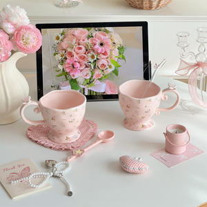 Tasses en céramique mignonnes et créatives, design simple, grande capacité, pour usage domestique - Product Image 2