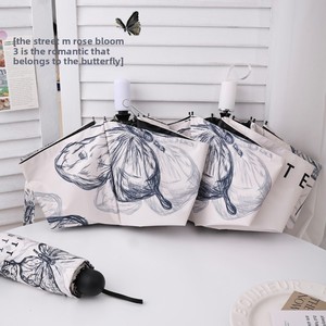 Nouveau <span class=keywords><strong>parapluie</strong></span> <span class=keywords><strong>automatique</strong></span> papillon de style national pour femmes entièrement Protection contre les UV et la pluie Pare-soleil portable pour les étudiants - Product Image 3