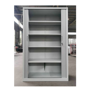 משרד עיצוב מודרני הגשת ארון עם דלת מתגלגלת בשימוש Tamboor 2 דלת אחסון ארון לשימוש חיצוני - Product Image 6