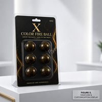 Boules de feu colorées, boules de feu changeantes de couleur pour feu de camp, brasero, camping en plein air et accessoires de randonnée