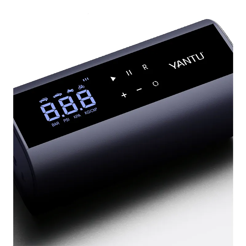 YANTU ที่สูบลมยางคู่แบบมีสาย,เครื่องอัดอากาศแบบพกพา12V สำหรับที่สูบลมยางรถยนต์เครื่องอัดแบตเตอรี่ปั๊มไฟฟ้าแรงสูง