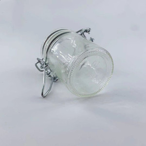 Grosir Stoples Kaca Bulat Mini 50ml 2oz dengan Tutup Penjepit Logam Kedap Udara untuk Penyimpanan Makanan Bayi, Rempah-rempah, Jelly, Kue, dan Barang-barang Kecil Lainnya - Product Image 6