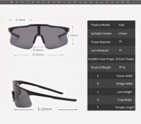 Lunettes de sport, lunettes de course, lunettes de soleil extra-larges coupe-vent, lunettes de randonnée décontractées, lunettes de plein air pour hommes, légères, imperméables, anti-rayures