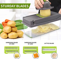 2025 vente chaude outils de cuisine Gadgets 22 en 1 hachoir à légumes trancheuse râpe à fruits multifonctionnelle