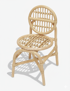 Silla Infantil de Ratán Tejida a Mano, Moderna, con Características de Seguridad, Duradera, para Sala de Estar o Exteriores, Muebles Infantiles Ecológicos, Asientos para Eventos - Product Image 1