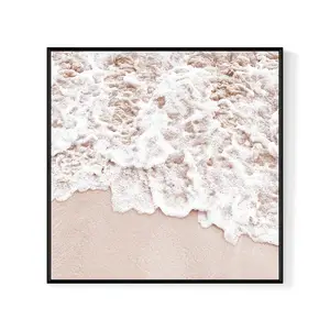 액자 인쇄 해변과 모래 액자 아트 인쇄 비치 하우스 아트 워크 빈티지 벽 장식