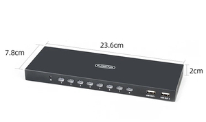 FJ-HK801 FJGEAR 3840*2160/30Hz 8 cổng cắm và chơi HDMI HD Video <span class=keywords><strong>KVM</strong></span> chuyển hướng dẫn sử dụng HDMI2.0 USB2.0 phiên bản <span class=keywords><strong>KVM</strong></span> chuyển đổi - Product Image 3