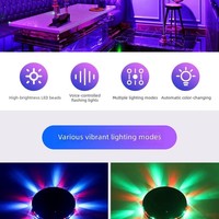 Lumière LED magique activée par le son, lumière de scène de mariage, bar, fête, alimentée par USB, 48 LED, lampe disco DJ