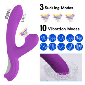 Nuovo Vibratore a Forma di V con Ventosa per Stimolazione del Clitoride, Capezzoli e Punto G, Potente Succhiatore per Donne - Product Image 4