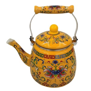 BOYANG nuovo arrivo Full Decal <span class=keywords><strong>teiera</strong></span> 3.3L manico in ceramica bollitore <span class=keywords><strong>da</strong></span> tè smaltato per <span class=keywords><strong>fornello</strong></span> a induzione con colino <span class=keywords><strong>da</strong></span> tè - Product Image 2