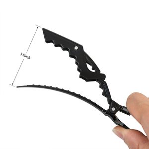 Ytbyt Hair <b>Clips</b> 10 Pcs Black Alligator Styling Sectioning <b>Clips</b> Professional Barber Salon Use - Product Image 3