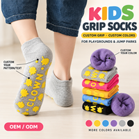 Chaussettes antidérapantes pour trampoline pour enfants, logo personnalisé, chaussettes antidérapantes pour tout-petits, chaussettes antidérapantes pour parc de saut, aire de jeux intérieure, OEM