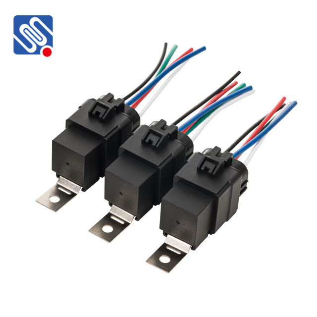 Meishuo MAH3-S-112-C-5 Heavy Duty 40Amp 5-Pin 12V DC Waterproof Auto Relay Miniature Size 10cm Harness Set Car Automotive