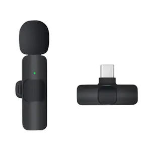New Usb 2.4ghz 2 In 1 Portable Mini Microphone Wireless Recording Microphone For Iphone