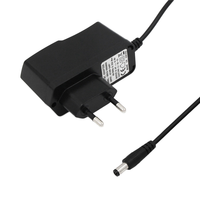 Adaptor Daya CE FCC Rohs AC 100-240V ke DC 12V 1A 2A dengan Colokan UK/UA/EU/AU untuk Lampu LED Adaptor Dinding dengan 5.5*2.5mm